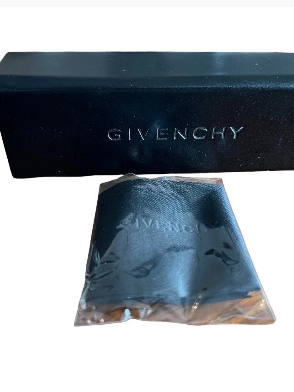 Givenchy Black Magnetic Closure Eyeglasses Case with Cloth!